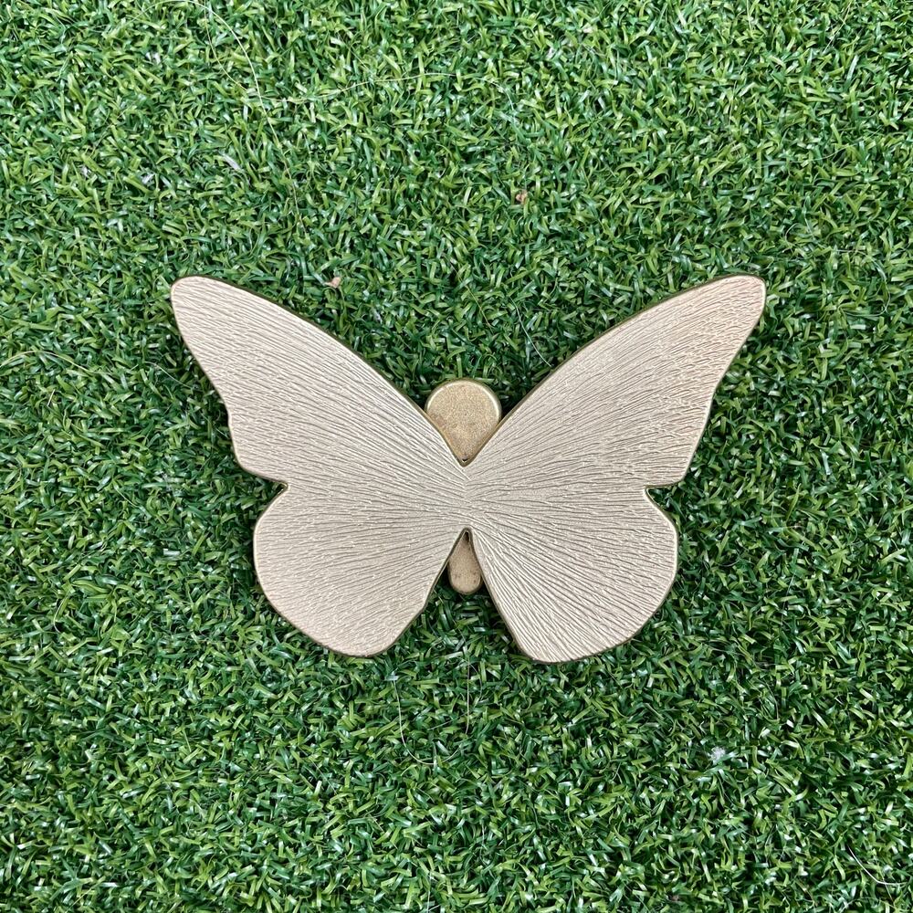 Vintage Neiman Marcus Gold Tone Butterfly Scarf Clip Pin